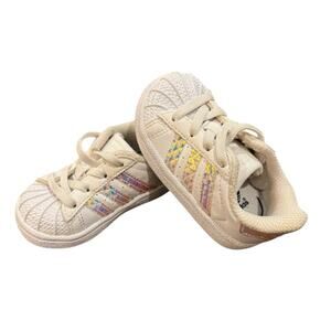 adidas Toddler Baby Girls' Superstar Sneakers Size 4